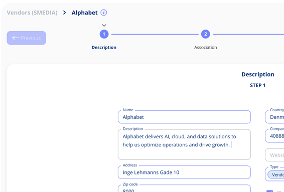 Description on legal entity