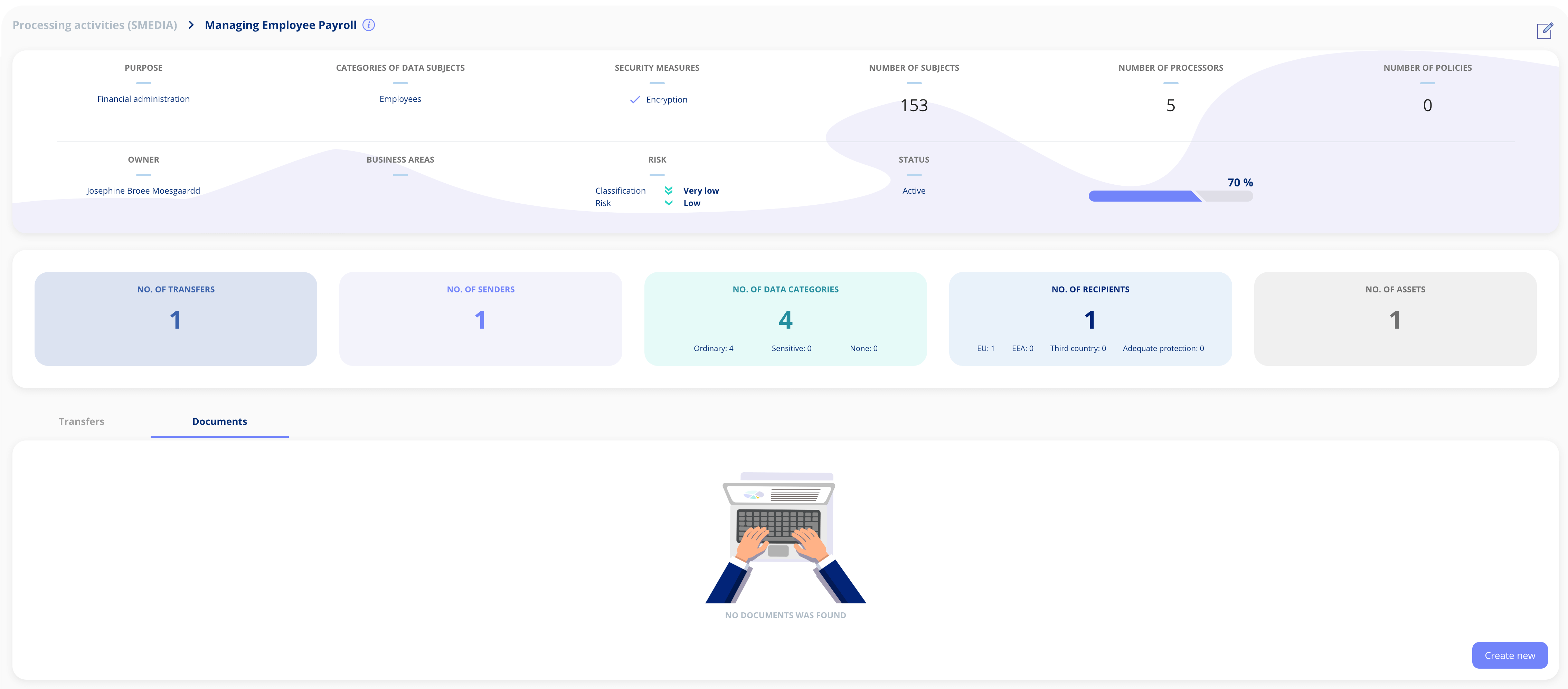 Upload documents to PA