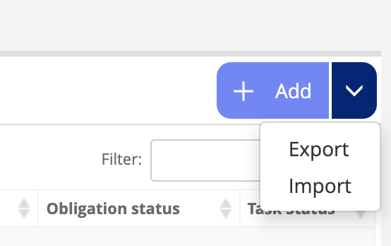 Export obligations in PACTIUS