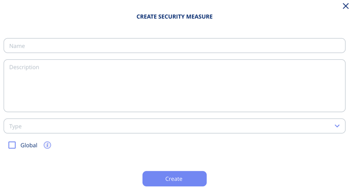 Create security measure pop up-window