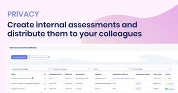 Introducing Internal Assessments as a new feature in our Vendor Management and Custom Audits Module in Privacy.